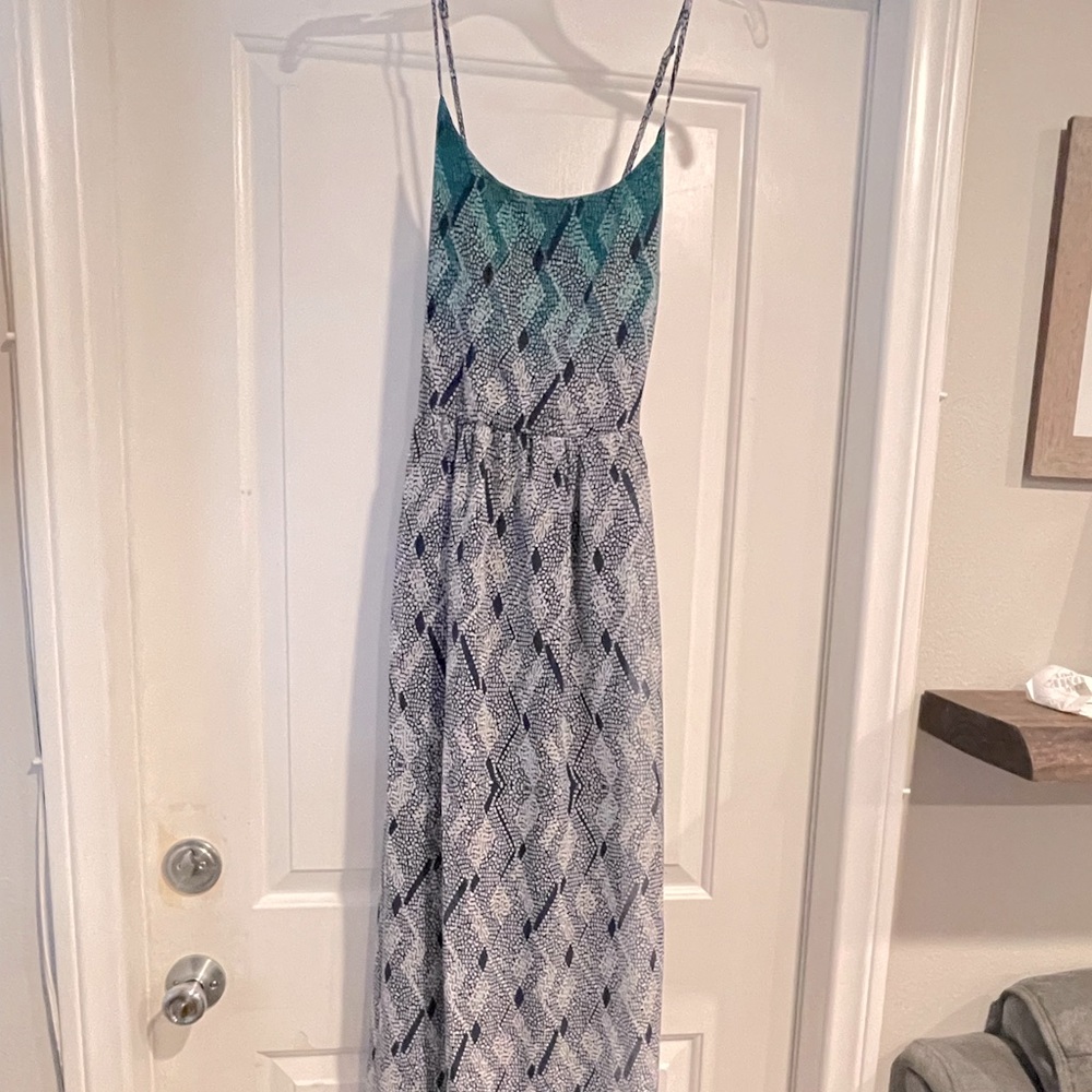 Womens printed maxi dress